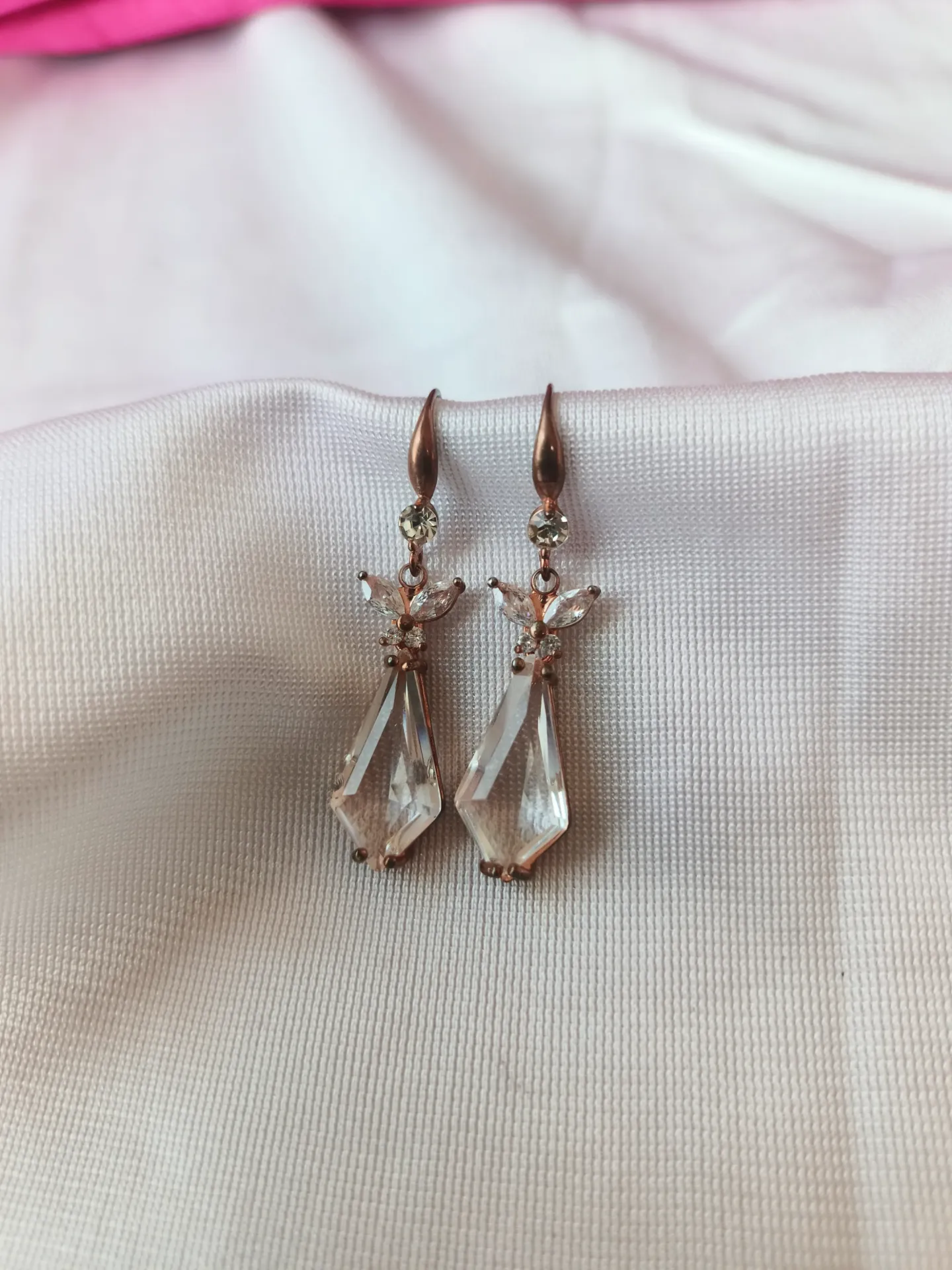 Crystal Prism Pendulum Drops Earrings