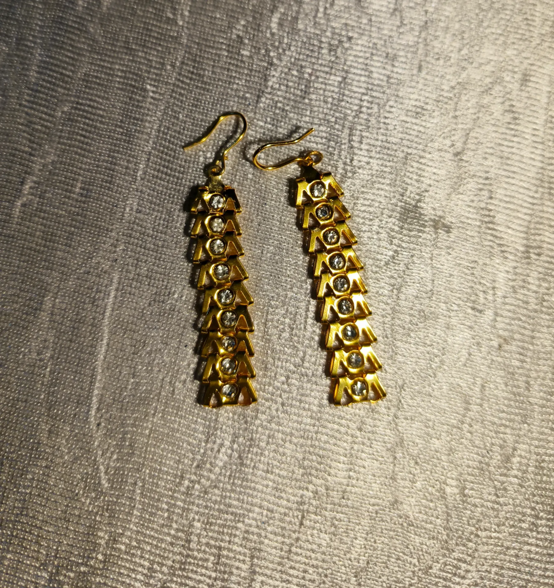 Golden Cascade Drop Earrings