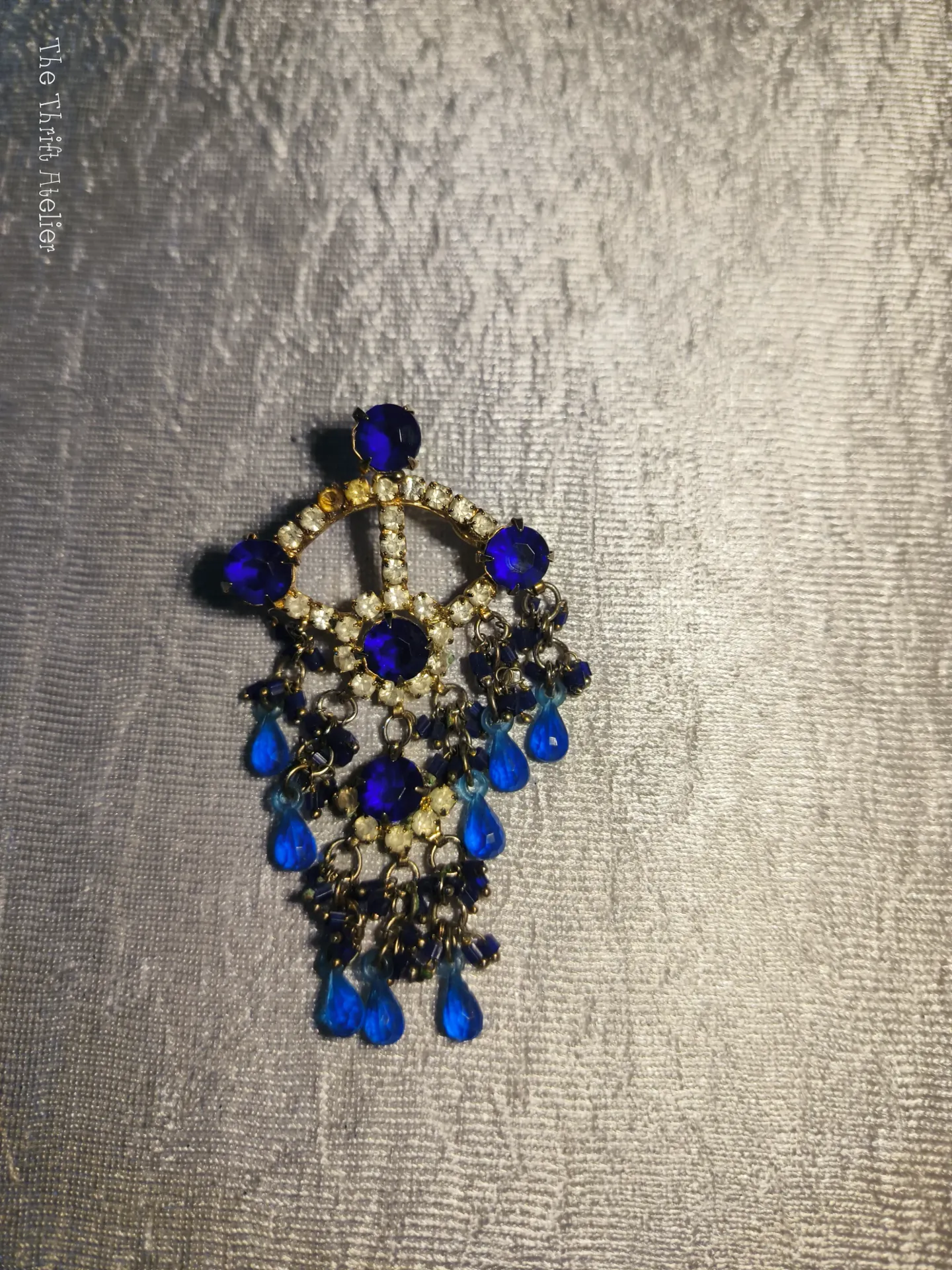 Sapphire Blue Chandelier Pendant